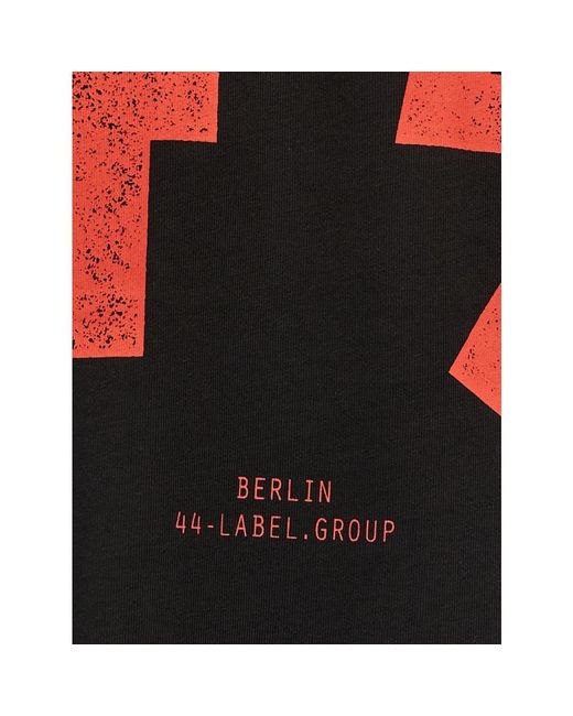 44 Label Group Guestlist Tee in het Black voor heren