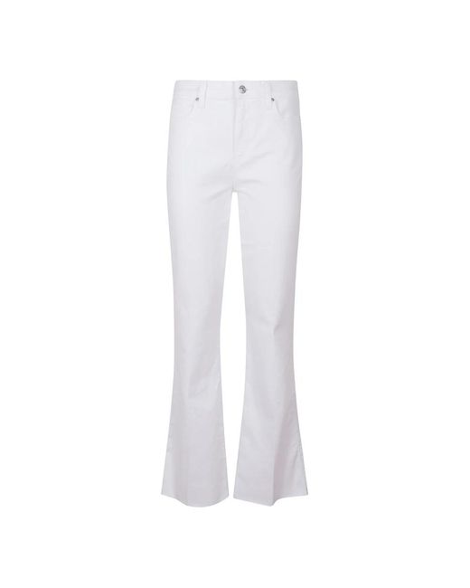 PAIGE White Boot-Cut Jeans