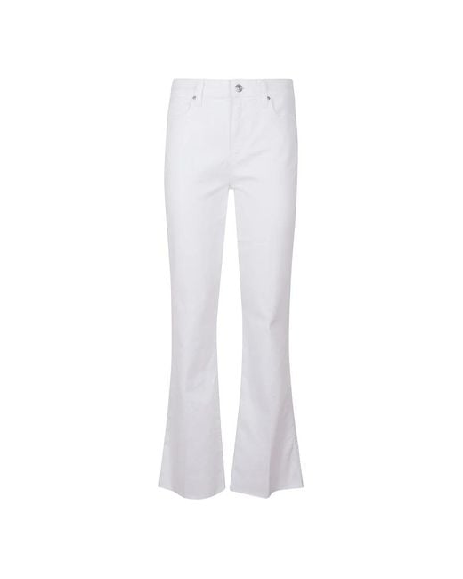 PAIGE White Boot-Cut Jeans
