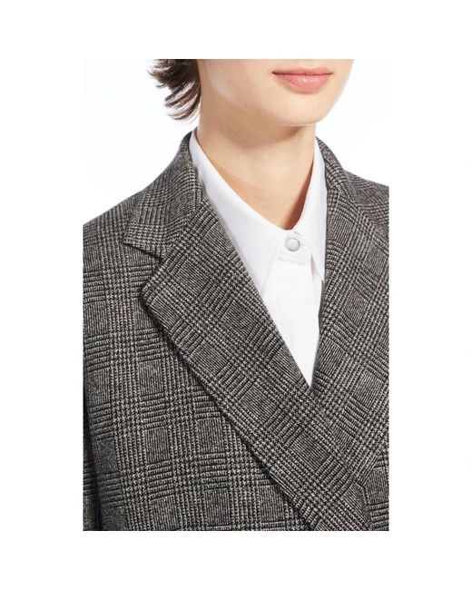 Max Mara Gray Graue jacke regular fit