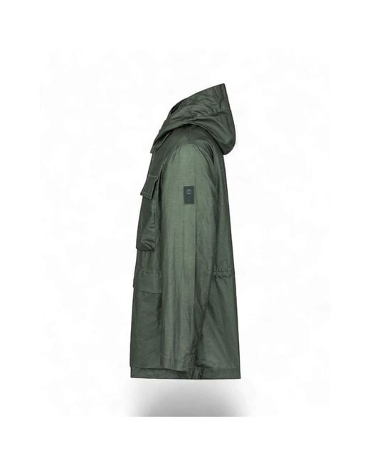 DUNO Green Parkas for men