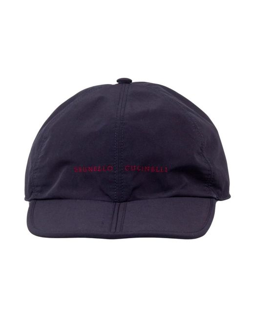 Brunello Cucinelli Blue Caps for men
