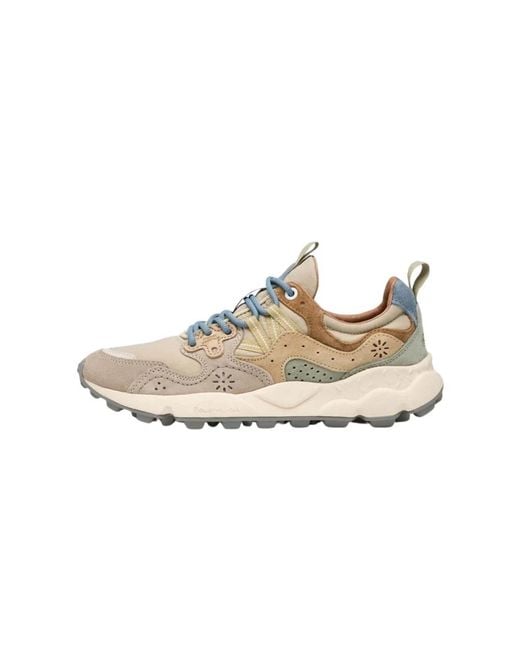 Flower Mountain White Sneakers for men