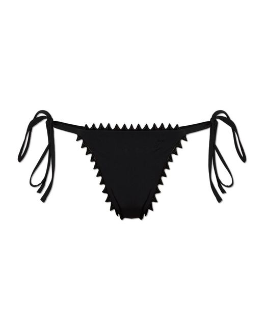 Jacquemus Picot Bikini Bottom in het Black
