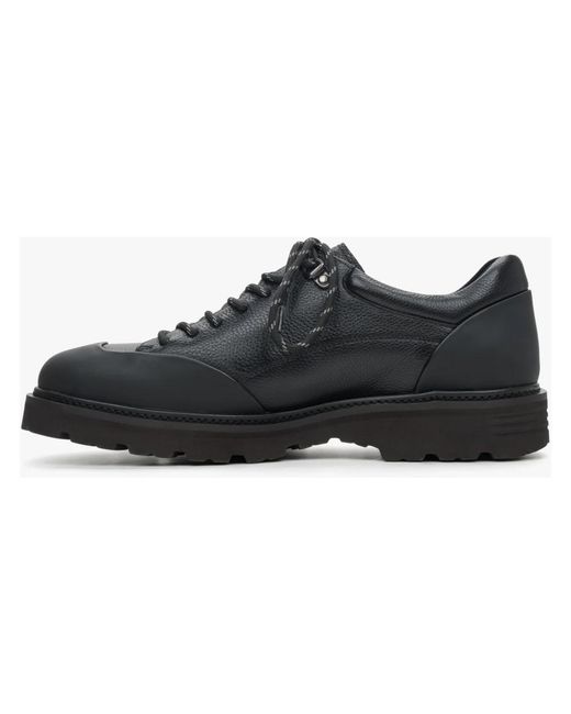 ESTRO Black Laced Shoes for men
