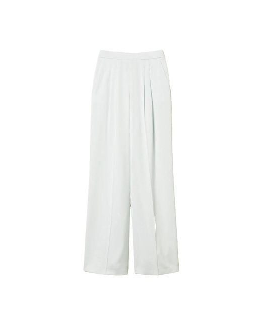 Twinset White Wide Trousers