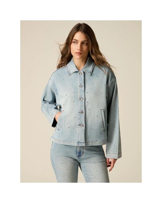 Denim Jackets Oltre en coloris Blue