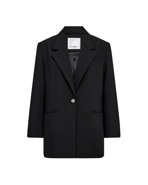 Blazers co'couture de color Black