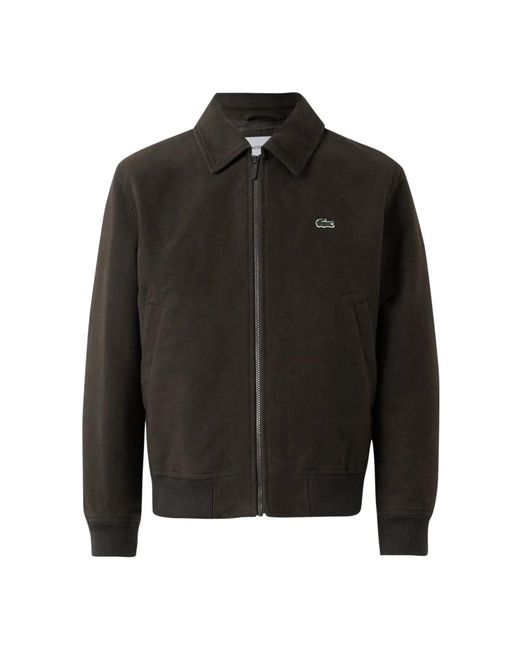 Lacoste Black Bomber Jackets for men