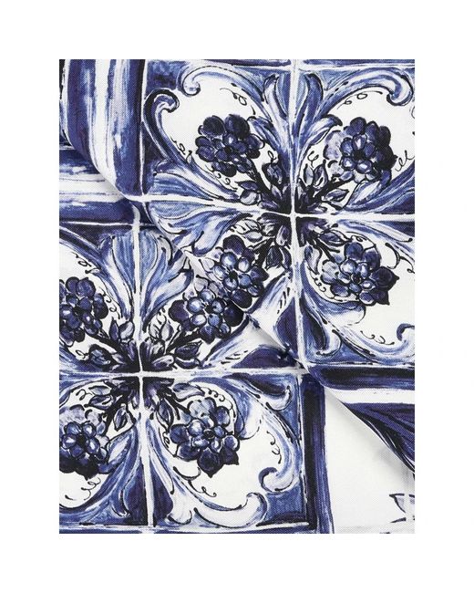 Dolce & Gabbana Blue Silk Scarves