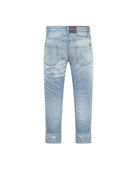 DSquared² Blue Slim-Fit Jeans