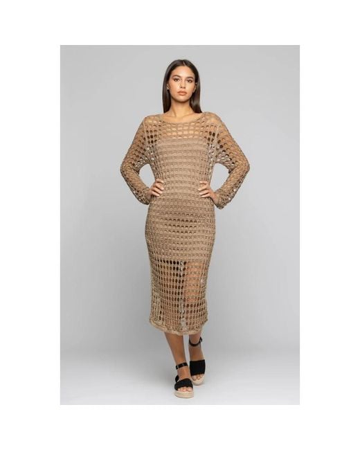 Midi Dresses Kocca en coloris Natural