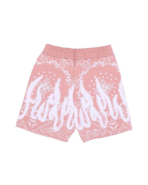 Vision Of Super Bandana Print Shorts in Pink für Herren