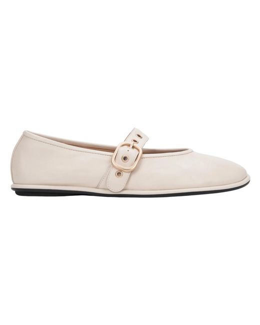ESTRO White Ballerina Shoes