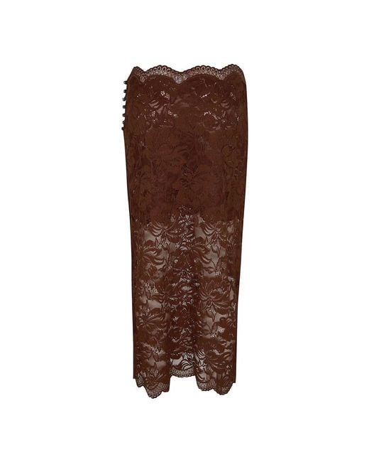 Rabanne Brown Midi Skirts