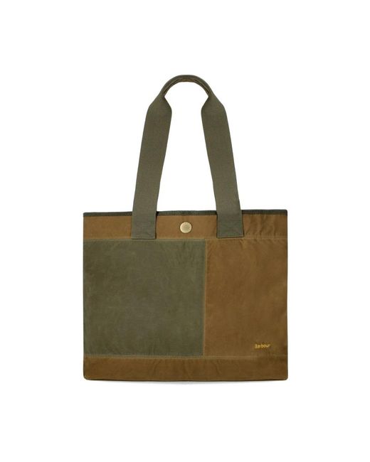 Barbour Green Tote Bags