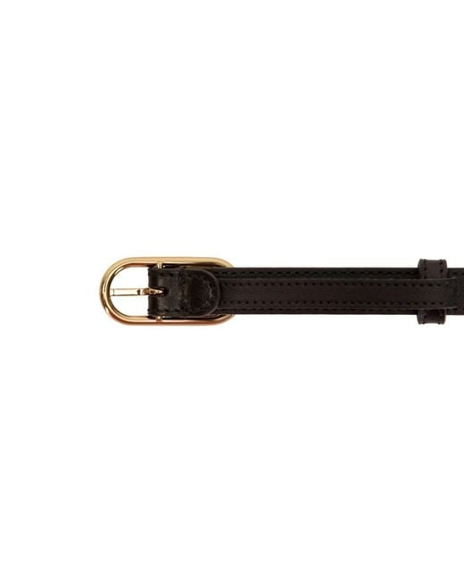 Gucci White Ledergürtel