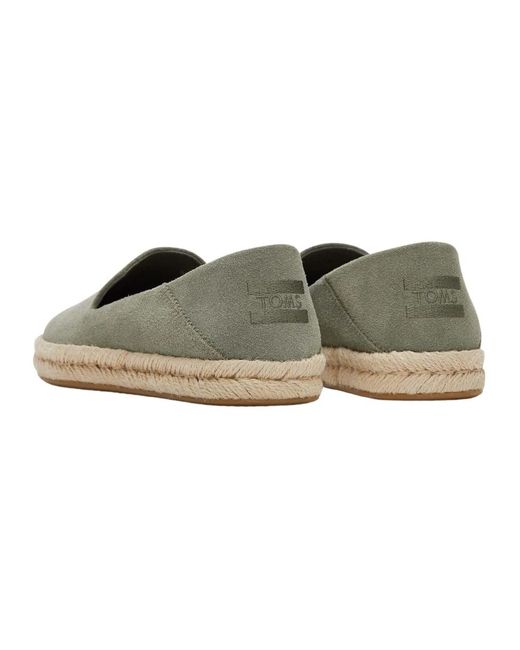 TOMS Green Loafers