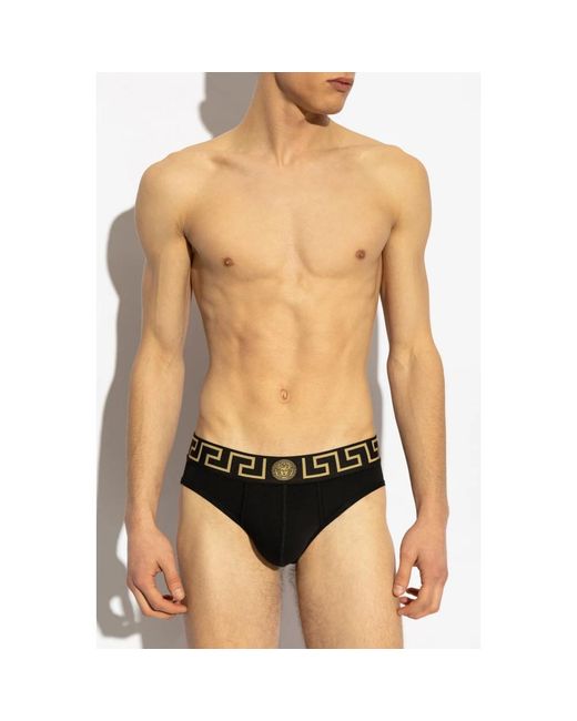 Versace Zweierpack slips in Black für Herren