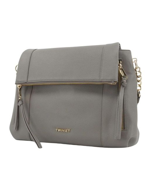 Twinset Gray Shoulder Bags