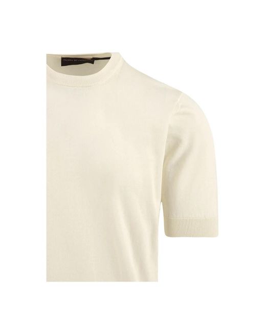 FILIPPO DE LAURENTIIS Natural Round-Neck Knitwear for men