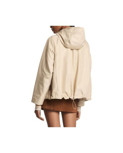 Fay Hooded Parka in het Natural