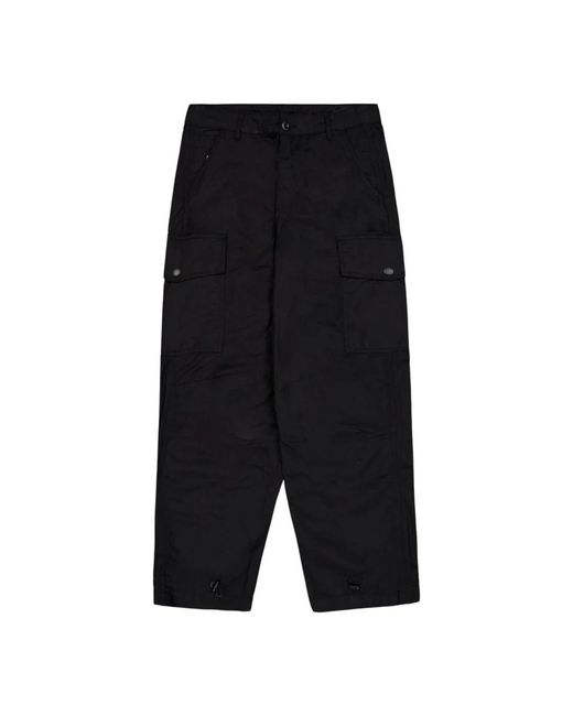 Alpha Industries Black Straight Trousers for men