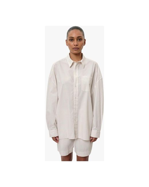 Birgitte Herskind Overhemden ,Wit ,Katoen Lex Shirt in het White