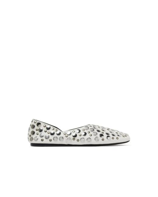 Khaite White Ballerina Shoes