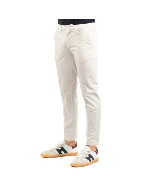 Fay Natural Slim-Fit Trousers for men