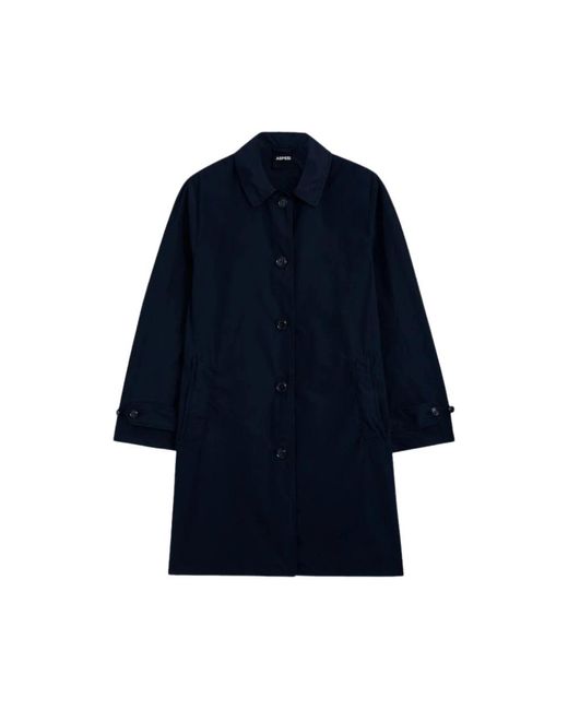 Aspesi Single-Breasted Coats in het Blue