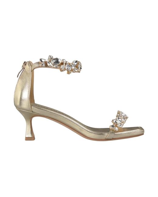 Alma En Pena. Metallic High Heel Sandals