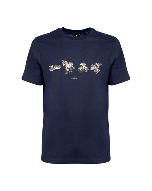 PS by Paul Smith Blue T-Shirts for men