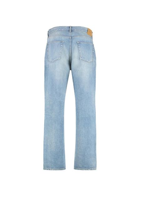 Saint Laurent Blue Straight Fit Jeans for men