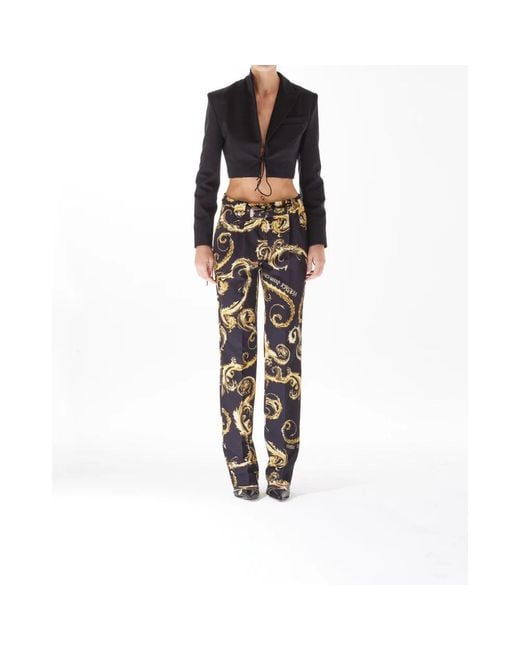Versace Jeans Couture Multicolor Straight Trousers