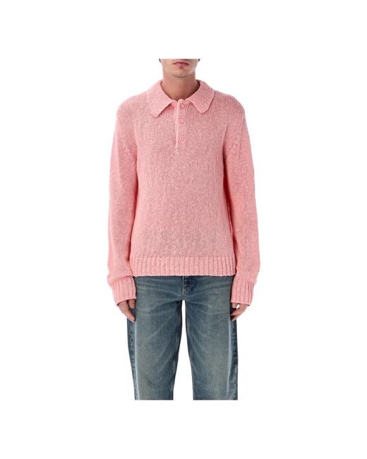 sunflower Red Round-Neck Knitwear for men