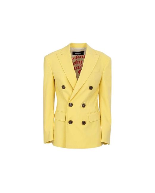 DSquared² Yellow Blazers