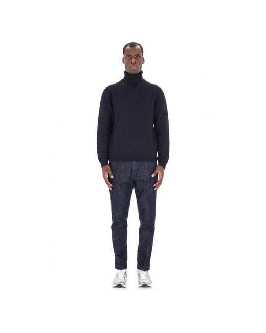 Turtlenecks di Roberto Collina in Blue da Uomo