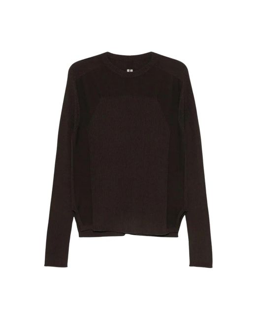 Rick Owens Black Round-Neck Knitwear for men
