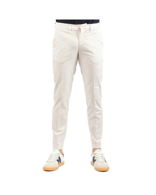 Fay Natural Slim-Fit Trousers for men