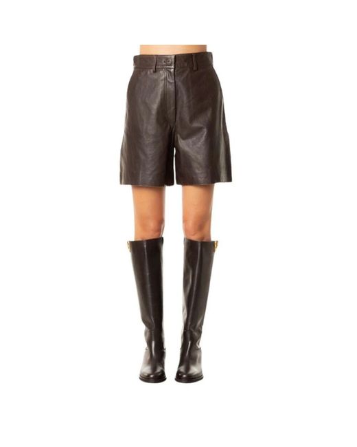 Weekend by Maxmara Gray Short Shorts