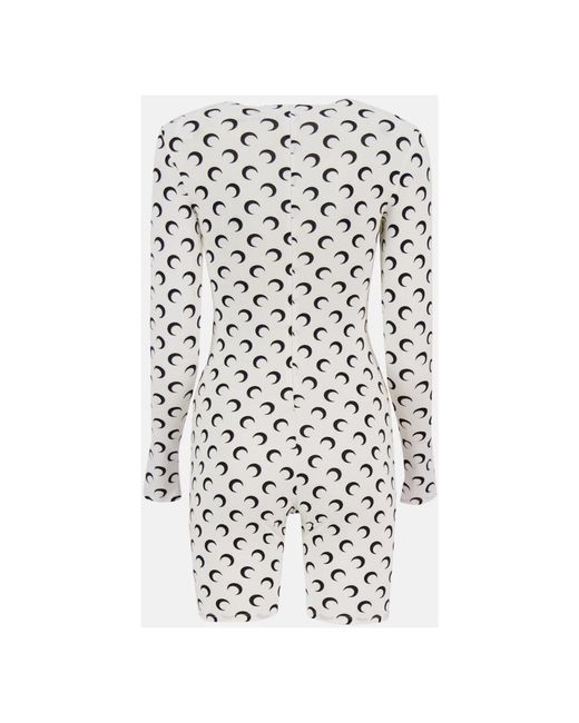 MARINE SERRE Playsuits in het White