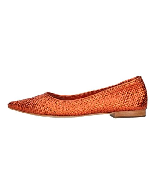 Strategia Orange Flache Schuhe