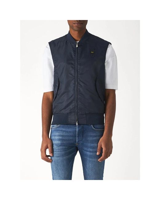 Vests Blauer de hombre de color Blue