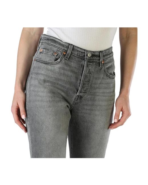 Levi's Gray Regular fit jeans aus baumwollmischung levi's