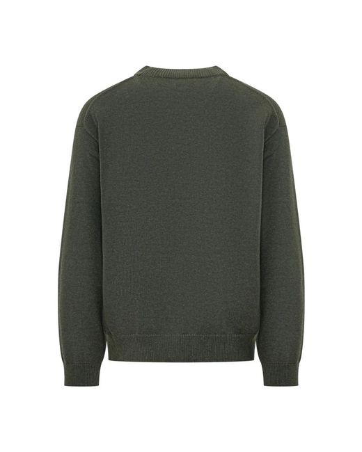 KENZO Green Round-Neck Knitwear for men