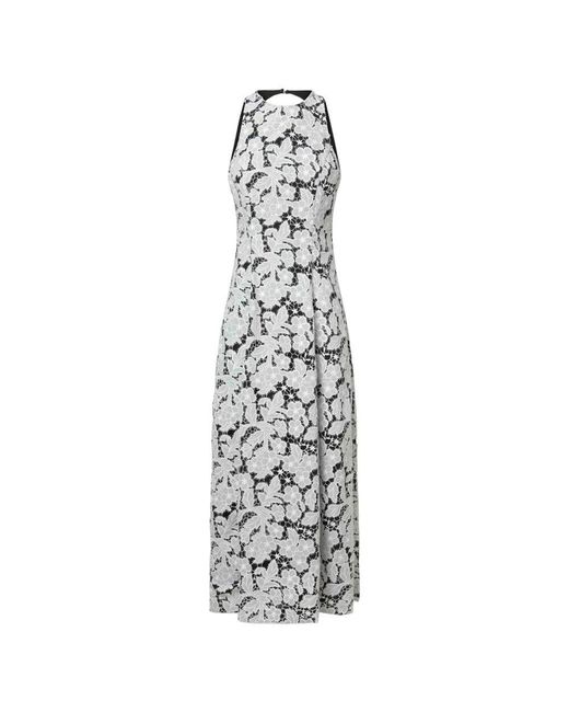 ROTATE BIRGER CHRISTENSEN White Weiße A-Linie Midi-Kleid