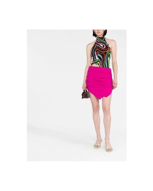 The Attico Pink Short Skirts
