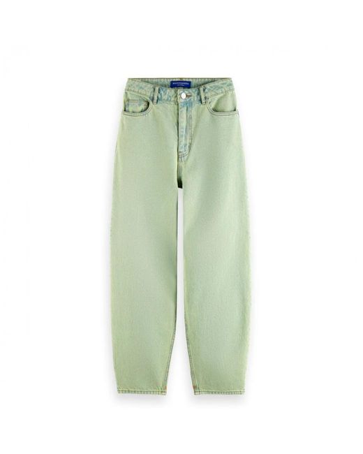 Scotch & Soda Green Loose-Fit Jeans
