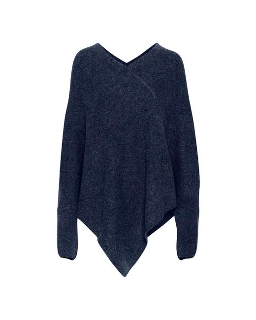 Cream Blue Ponchos